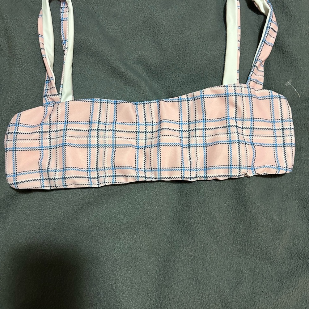 Plaid Pink Bralette